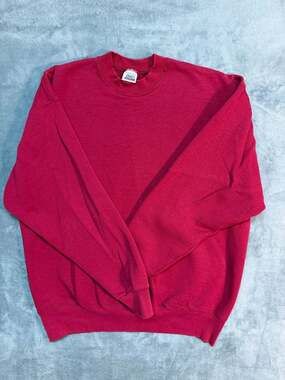 Vintage BVD Blank Crewneck Sweatshirt XL Red Made in USA